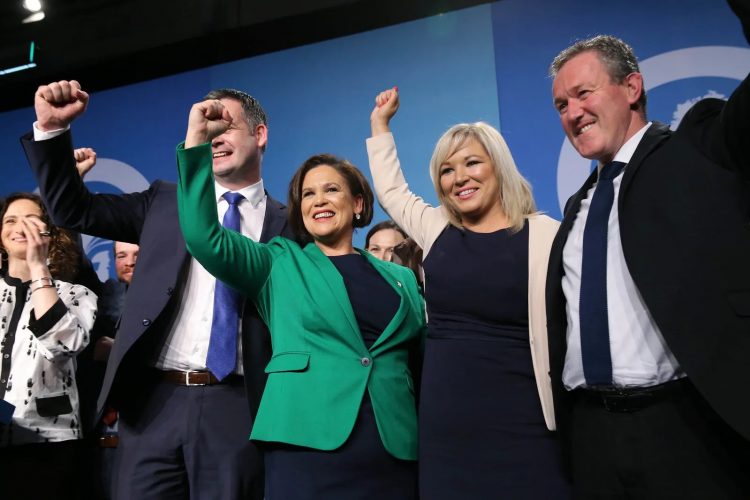 Sinn Fein 's approach towards victory & unification in Ireland.